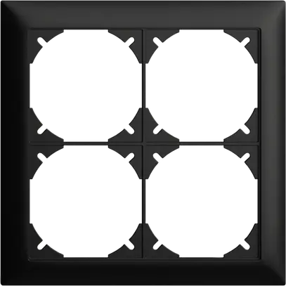 UP-Kopfzeile EDIZIOdue SNAPFIX® 2×2 horizontal und vertikal 148×148mm schwarz 
