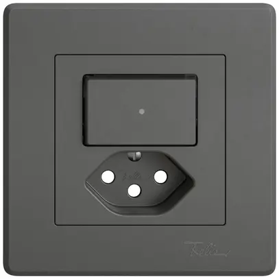 Kit di montaggio INC EDIZIO.liv SNAPFIX® p.combi.T13 c.1 tasto c.lente front.grs 