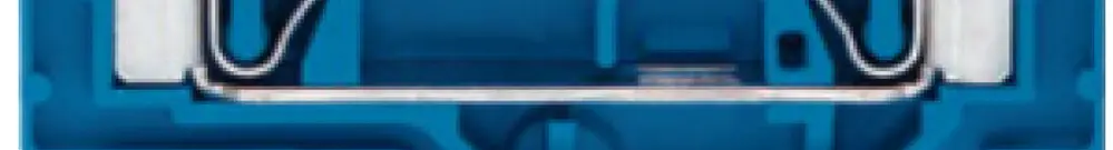 Durchgangsklemme WAGO 4mm² blau 