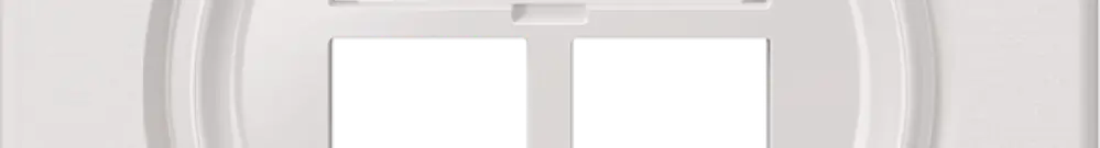 Kit di montaggio Feller S-One EASYNET, per 2×RJ45, profondità 28 mm, bianco 