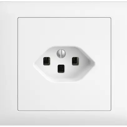 Presa INS EDIZIOdue T23 16A bianco, con morsetti innest. 