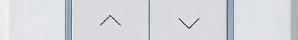 Poussoir pour stores KNX Hager BA robusto A double 86×86mm blanc 