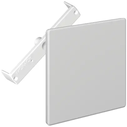 Couvercle à broches CRALLO-RED-BOX 130×130mm avec traverse diagonale gris 