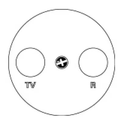 Disque frontal basico TV/R blanc 