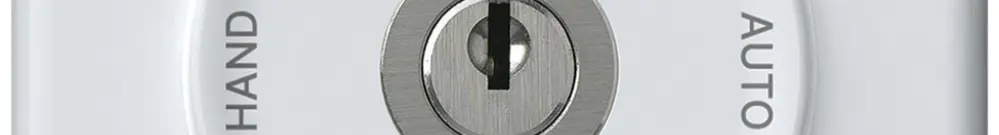 UP-Schlüsselschalter origin Umschalter 2/1L 16A 250V 0-AUTO-0-HAND 92×92mm weiss 