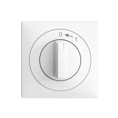 Kit frontale EDIZIOdue 0<-1 60×60mm bianco per interr.rot. 