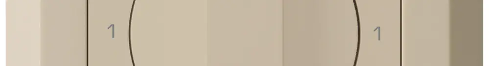 Interrupteur rotatif ENC kallysto.line 0/3L beige avec manette 