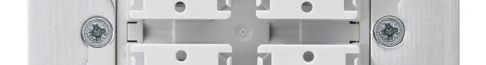 Inserto interruttore per tapparelle Hager con 4 tasti con piastra di fissaggio 