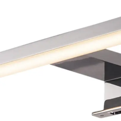 Lampada per specchio LED SLV DORISA, 6W 4000K 280lm corto IP44 cromata 