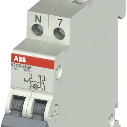 REG-Ausschalter LED ABB E211, 25A/250V 2L 2S, 1TE, "0-I" 
