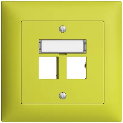 Kit de montage ENC EDIZIOdue sortie droite, pour 2×RJ45 freenet, lemon 