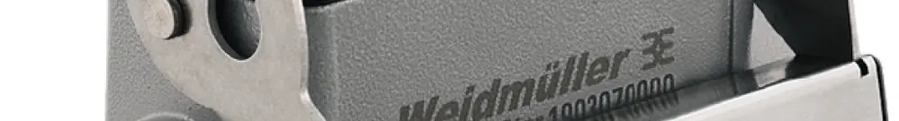 Scatola di base Weidmüller HDC 40D gancio long.parte inf.alto g.6 1×M25 laterale 