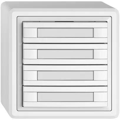 Pulsante KNX RGB AP EDIZIO.liv SNAPFIX® sensore temp.s.LED targ.8× com.1T bi 