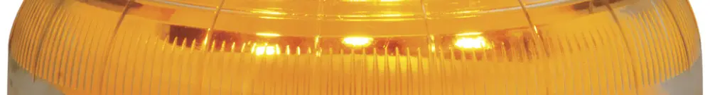 Sirène Hugentobler SIR-E LED S avec lumière, orange, sans base, IP65, Ø92×62mm 