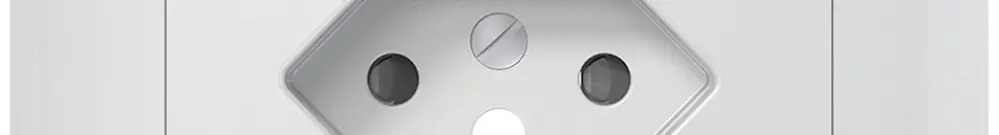 Kit frontal SIDUS B pour prise FI T13 avec shutter blanc brillant 