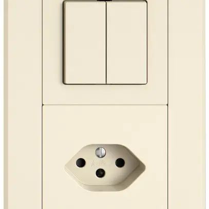 Combinazione INC EDIZIO.liv SNAPFIX® 2×1 156×96mm schema 1/3+3/1L+1×T13 crema 