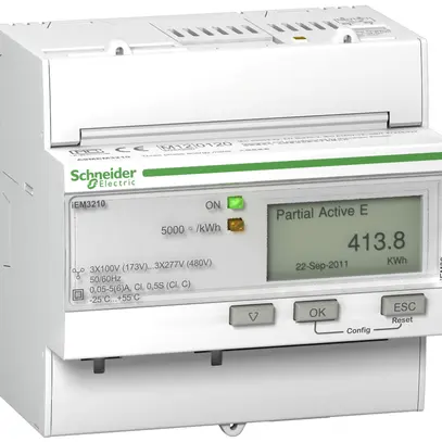 Contatore energia AMD Schneider Electric iEM3210 MID 3P+N trasfo corrente impul. 