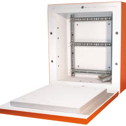 Scatola di derivazion.AP Dätwyler HS E90 con barra DIN 340×380×220mm 