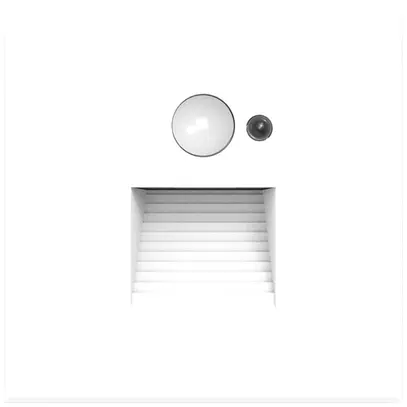 Applique LED INS DOTLUX EASYSTAIR PIR SEN 1.5W 70lm 930 82×82mm bianco 