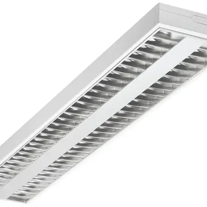 Luminaire LED avec grille miroitée Rana 2 lampes 52W 4000K 6000lm 1200mm 