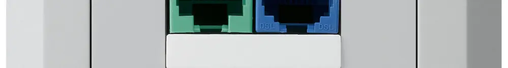 Scatola INC DSL kallysto.line 2×RJ45 grigio chiaro 