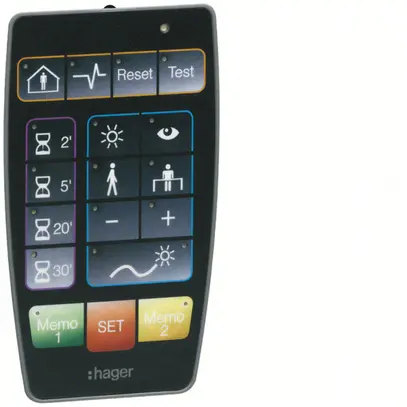 Télécommande IR Hager pour EE81. et TCC52. 
