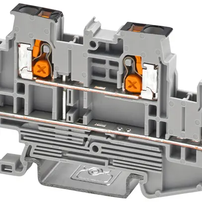 Borne de passage joignable PX XTTB 2,5-PV 4mm² 22A 800V 2×2 DIN35 gr 