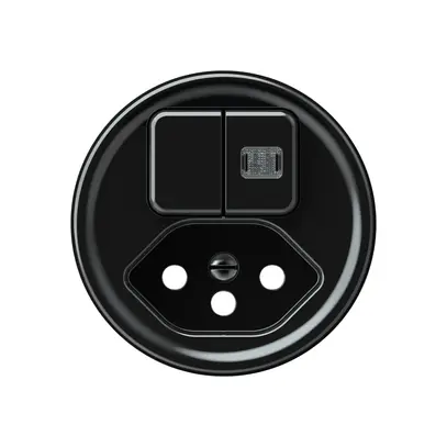Kit frontale origin combinazione doppio bottone 1×luminoso + T13 60×60mm ne 
