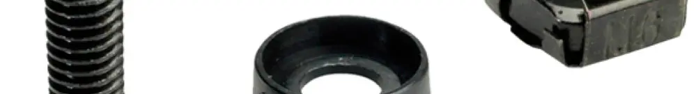 Kit de fixation 19" ROLINE M6 zingué noir 100pcs 