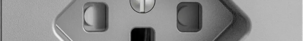 UP-Steckdose EDIZIOdue T23 FI 30mA F, shutter, silver 