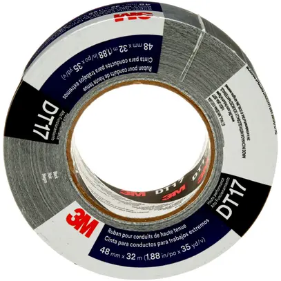 Nastro adesivo in tessuto 3M DT17 48×32m×0.43mm nero 