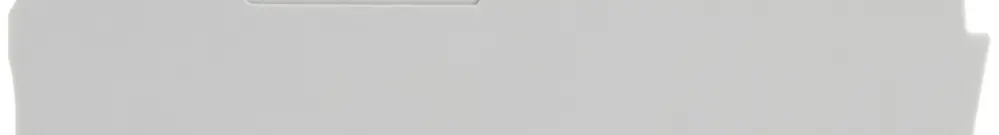 Abschluss/Zwischenplatte WAGO TopJob-S0.8mm 3L grau zu Serie 2102 