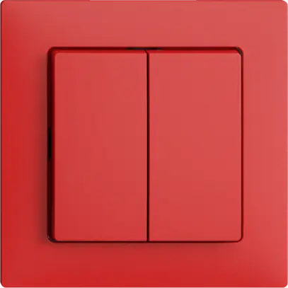 Poussoir ENC EDIZIOdue 2×A-R/1P berry 