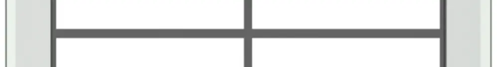 Telaio di copertura SIDUS 2×2 trasparente 