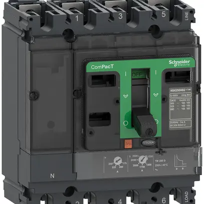Disgiuntore di potenza ComPacT NSX250B con TM250D 4P4d 175…250A 25kA 