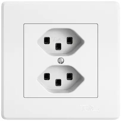 Presa INC EDIZIO.liv SNAPFIX® 2×T23 bi 