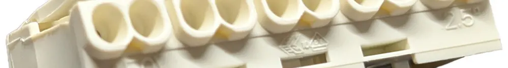 Morsetto di connessione 5P 0.5…2.5mm² leve azionamento messa a terra innesto bi 