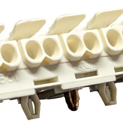 Borne de connexion 5P 0.5…2.5mm² leviers de commande mise à terre enfichable bc 