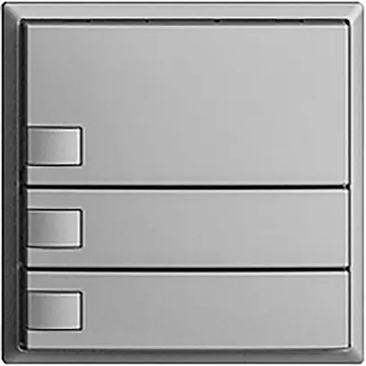 Poussoir ENC KNX 3× EDIZIOdue silver RGB sans LED 