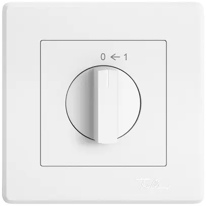 Contatto rotativo INC EDIZIO.liv SNAPFIX® 0<-1/1P con manopola girevole bi 