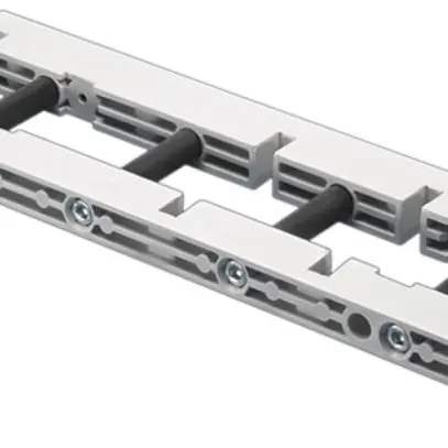 Supporto per binario Rittal SV 9674.416 4P interasse 60mm per E-Cu 10×60mm 