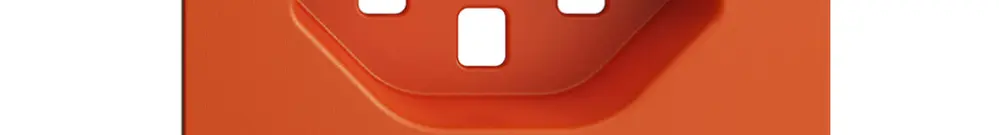 Plaque frontale EDIZIOdue 23 orange 