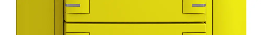 Kit frontal ENC EDIZIOdue zepAIR ON/OFF 2C sans marquage avec LED lemon 