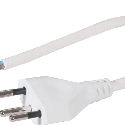 Apparatekabel Tdlr 3×0.75mm² 3m weiss Stecker T12 