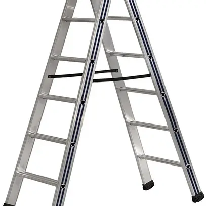 Escabeau double Plica Pikasso, 5 marches, aluminium 