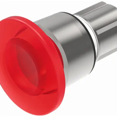 Interruttore a fungo INS EAO45 rosso D40 metallo argento 