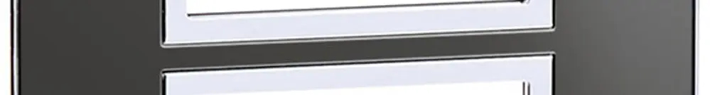 Telaio di copertura ATO 1×2 modulo, black reflective 