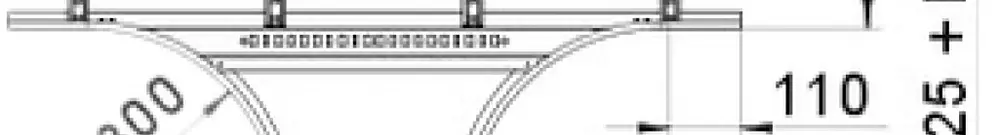 Derivazione a T orizzontale Bettermann 600×60mm per passerella cavi A2 