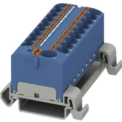 Bloc de distribution PX PTFIX 10/18X4-NS35A BU 