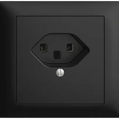 Presa INS EDIZIOdue T23 16A nero morsetti a vite 